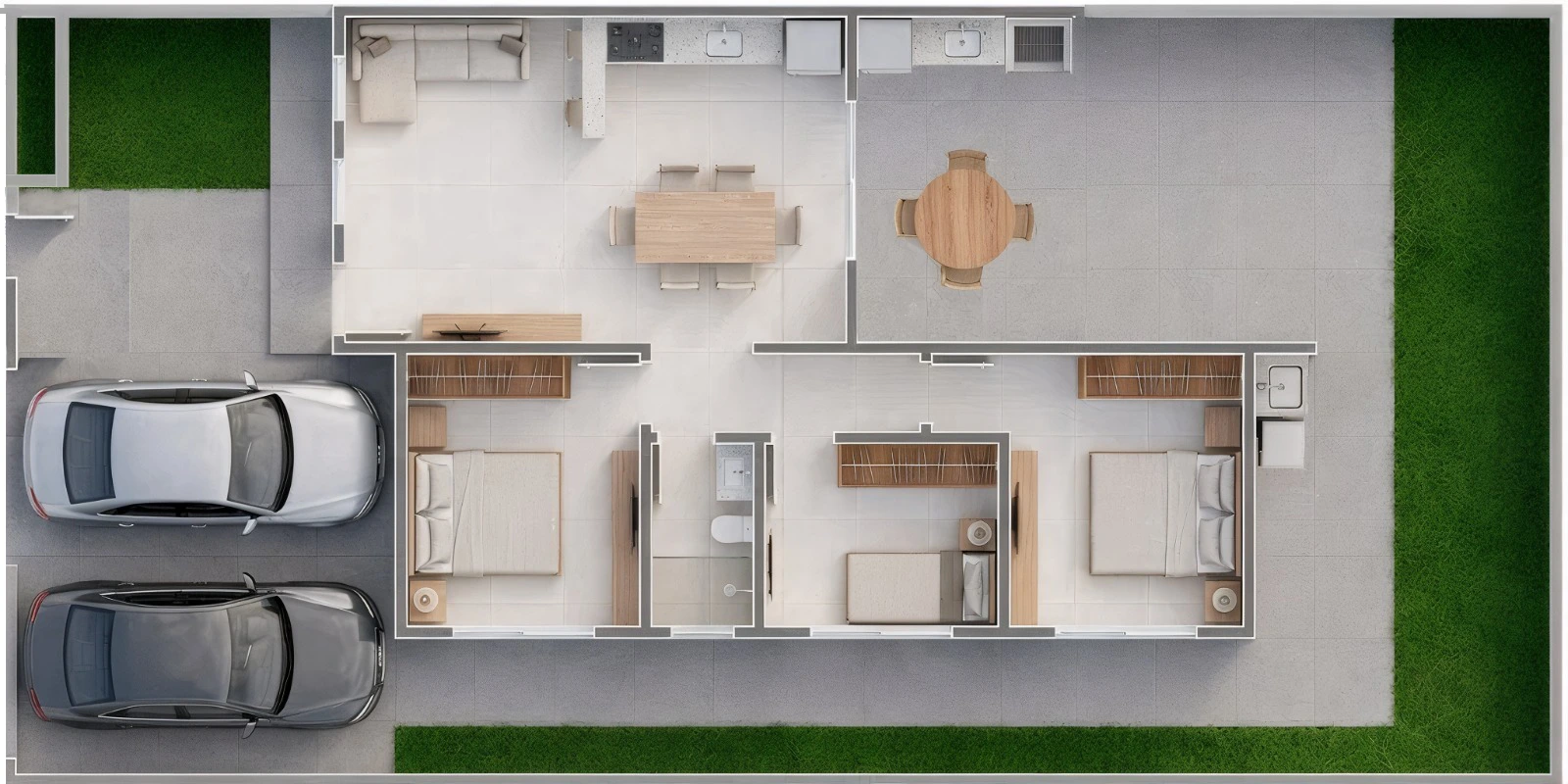 Planta humanizada da Residência Santa Alice 695